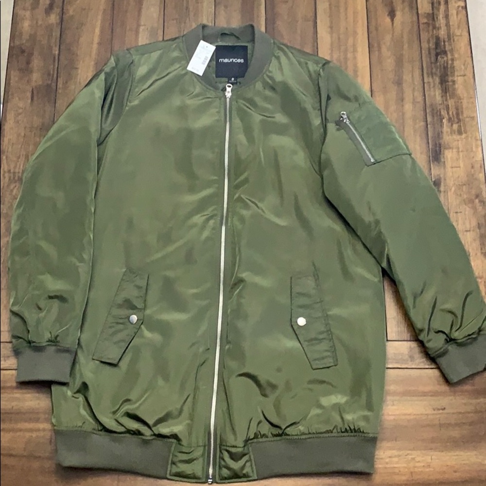 Ladies green 0x plus size Maurice’s jacket. NWT